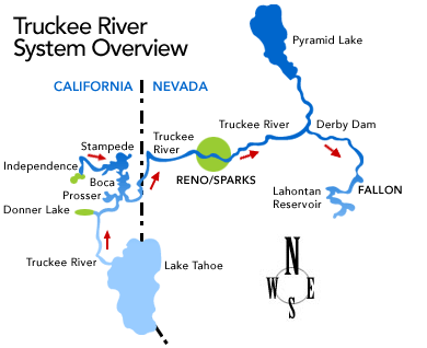 Truckee River Fishing Map Truckee River Map - Truckee Meadows Water Authority