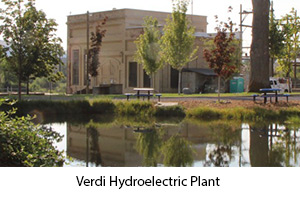 Photo of the Verdi Hydroelectric Plant