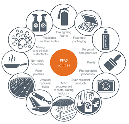 PFAS Circle Graphic