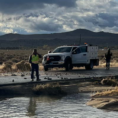 WATER MAIN BREAK IN LEMMON VALLEY