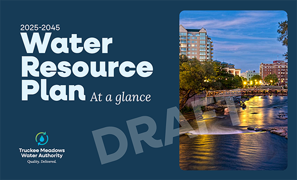 DRAFT - 2025-2045 Water Resource Plan At-a-Glance cover. 