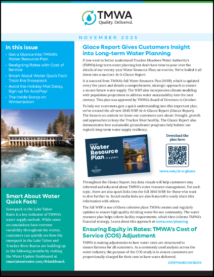 TMWA's Quality. Delivered. Newsletter