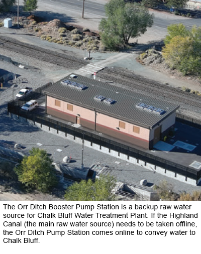Ariel view of TMWA's Orr Ditch Pump Station