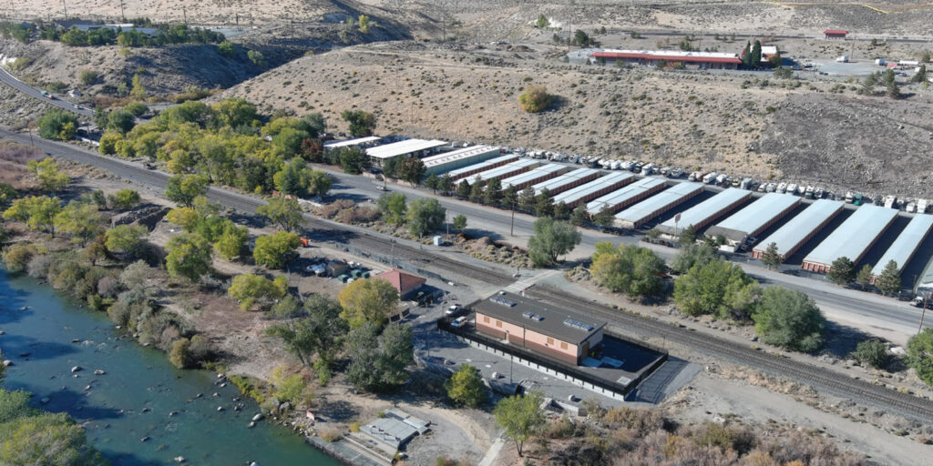 Ariel view of TMWA's Orr Ditch Pump Station.