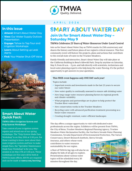 TMWA's Quality. Delivered. Newsletter